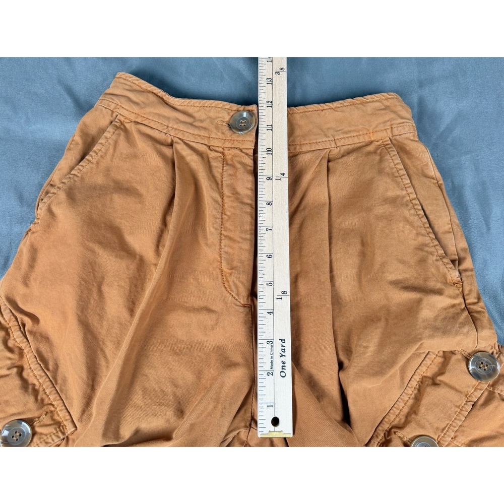 Free People Cargo Pocket Tapered Cargo Pants Women's 0 Khaki Cotton - Picture 6 of 8